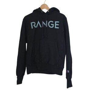 Champion RANGE Black Reverse Weave Pullover Hoodie Sweatshirt Men's S